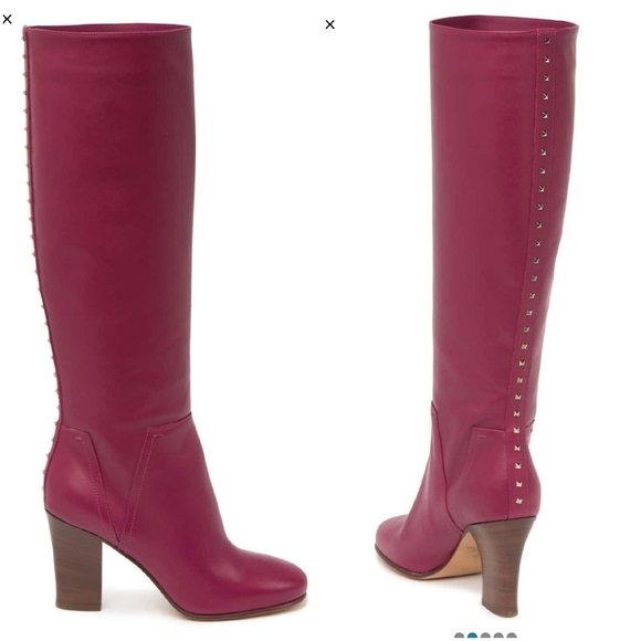Original VALENTINO Studded Pull-On Boots - Picture 2 of 5